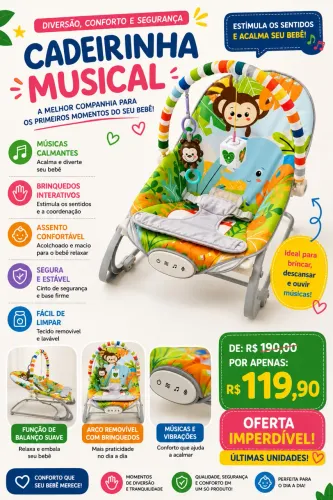 CADERINHA MUSICAL BEBÊ 