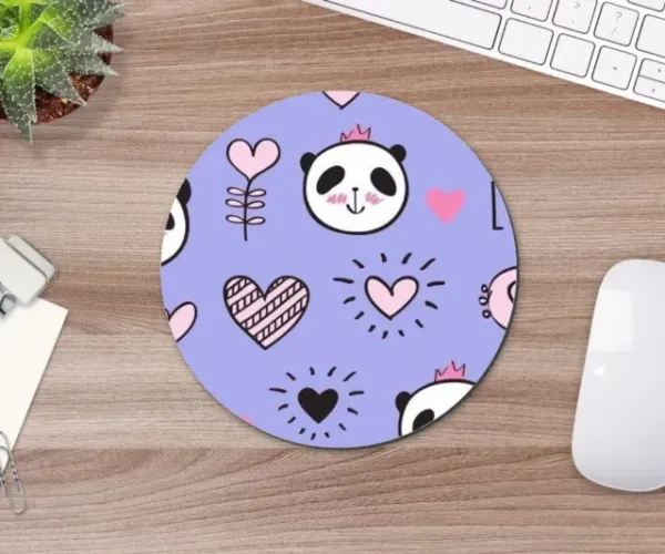 Mouse Pad Panda Fofo Geek 19cm