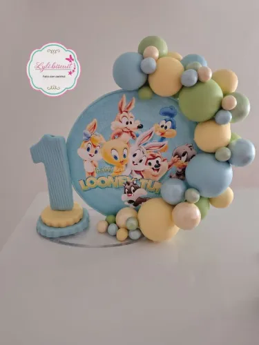 Topo de bolo loonytons
