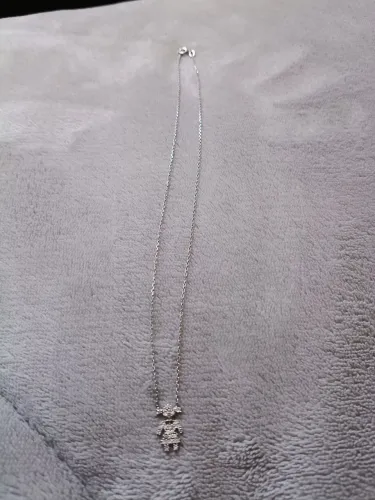 Corrente de Prata 925 + Pingente Menina 