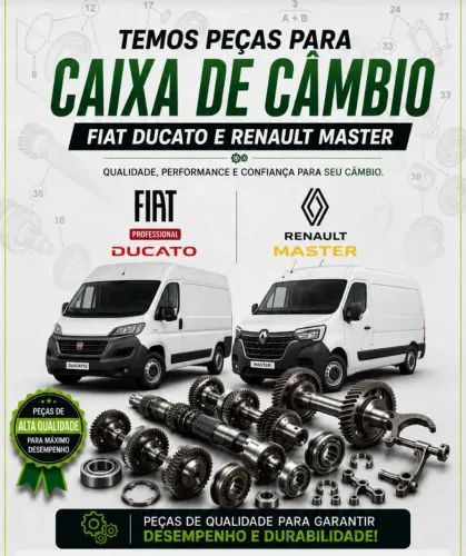 Caixa de cambio Fiat Ducato e Renault Master