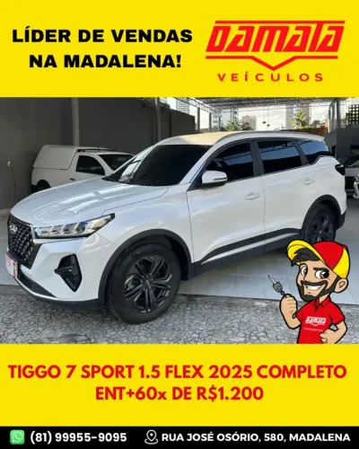 Chery Tiggo 7 Sport 1.5 Turbo Flex 16V Aut. 2025