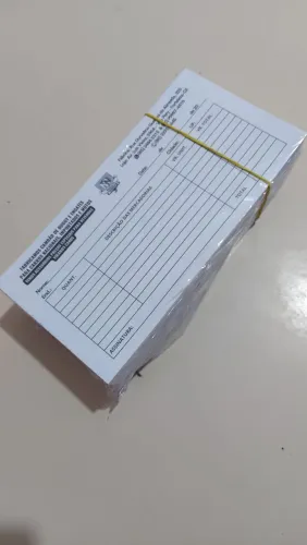 Blocos de pedido, recibo ou comandas