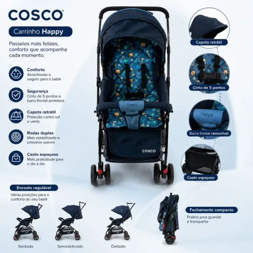 Carrinho de Bebê Cosco