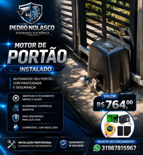 Vende se motor de portão instalado