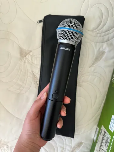 Microfone Shure Beta 58A Wireless BLX - Completo na Caixa