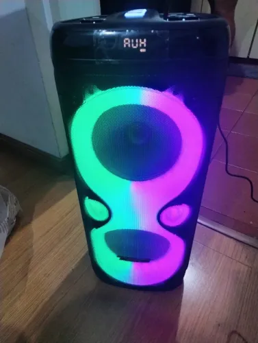 CAIXA DE SOM PREMIUM NA CAIXA- 900W COM MICROFONE E BATERIA