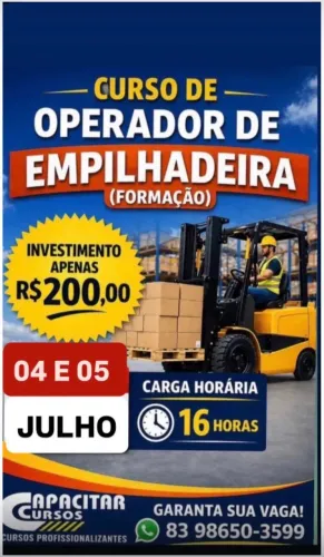 Curso Operador de Empilhadeira