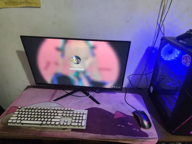 pc gamer ryzen 5 5600g rx 6600 16gb ram monitor completo