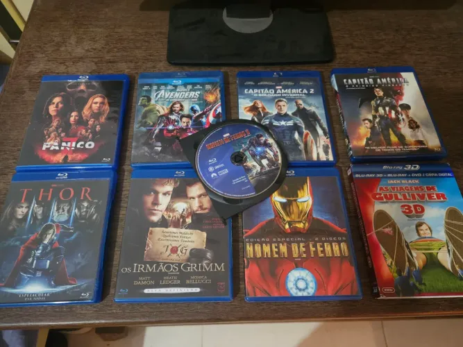 Lote Coleção 8 Filmes Em Blu-ray Marvel Studios Pânico 5 E Edição 3D