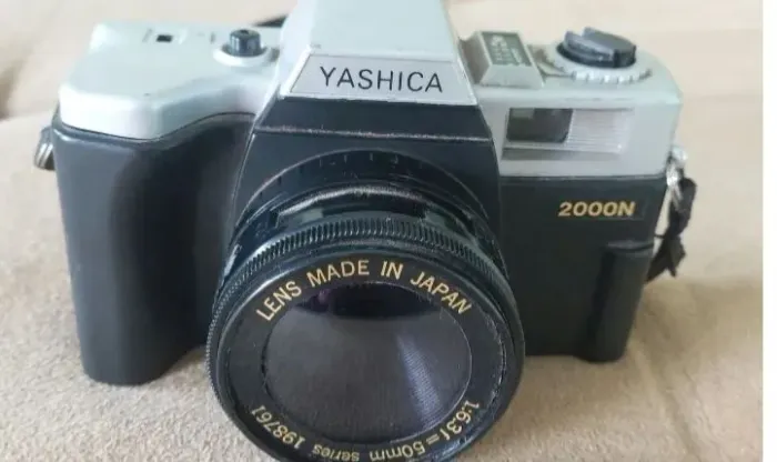 Câmera yashica 2000N analógica máquina de foto máquina fotográfica analógica antiga 