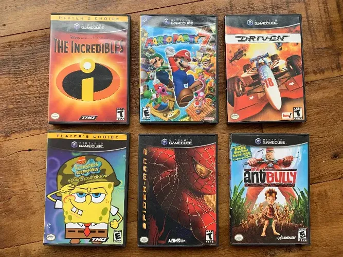 kit com 6 jogos de game cube