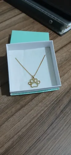 Colar feminino banhado a ouro 18k