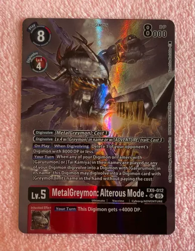 Metalgreymon Alterous Mode (alternate art) EX9-012 Digimon TCG