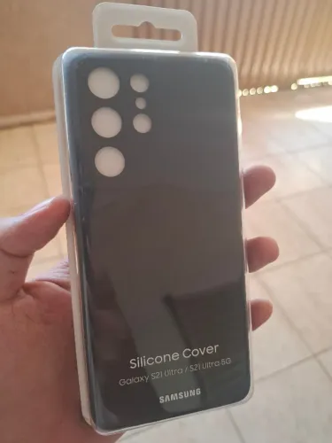 Capa Capinha Capa de Silicone Samsung Galaxy S21 Ultra 5G Original Lacrada Preta Case EF-P