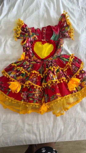 Vestido de festa junina para meninas 2 anos 