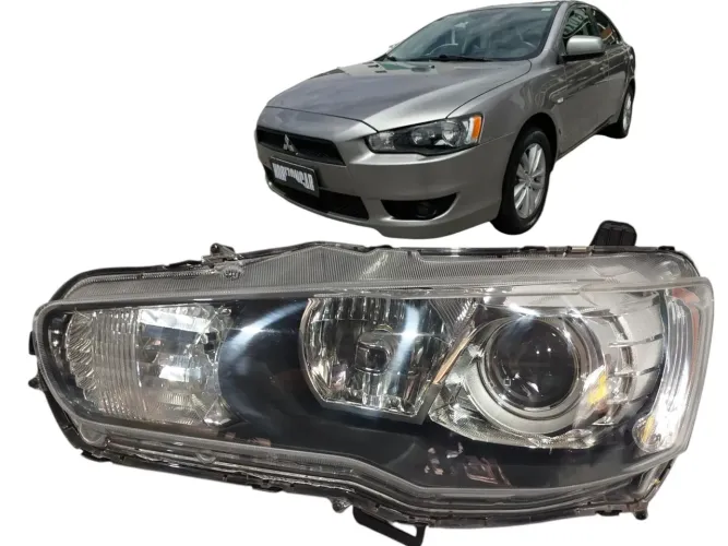 Farol Esquerdo Mitsubishi Lancer 2012 A 2020 Original Xenon