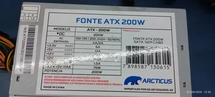 Lote fontes atx