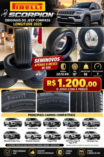 Pneu seminovo Compass