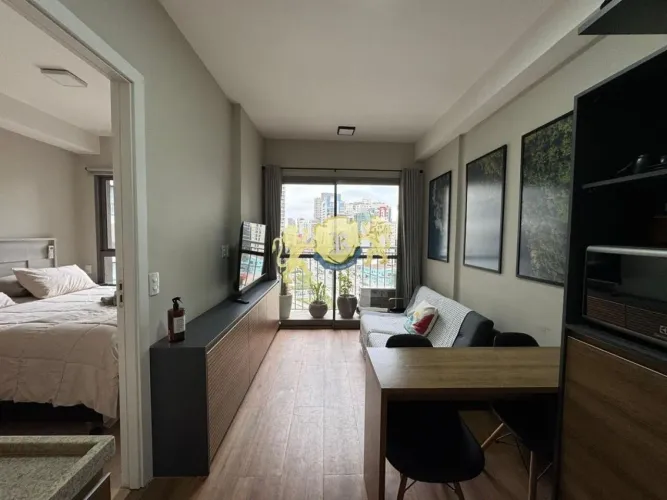 Flat mobiliado à venda na Vila Nova Conceição| 27m² | 1 Dormitório | Próximo à Av Santo Am