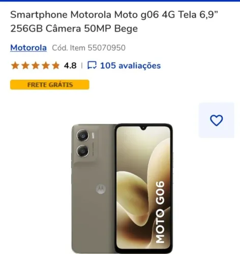 Vendo um celular Motorola g6 256 gigas na caixa novo com nota fiscal e garantia
