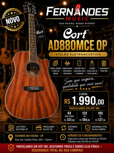 Violão Cort AD880MCE OP - Qualidade e sotisficação em um unico instrumento!!!