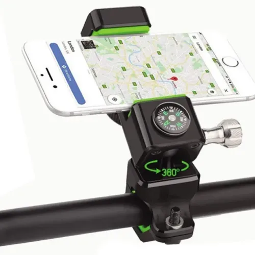 Suporte para Bike Bicicleta com bússola Guidão Universal Gps Celular Smartphone Luxo Moto