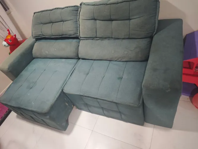 Vendo sofá 3 lugares retrátil 