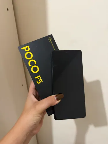 Celular Xiaomi Poco F5 Preto 256GB Completo - Caixa + Fonte original | Excelente estado 