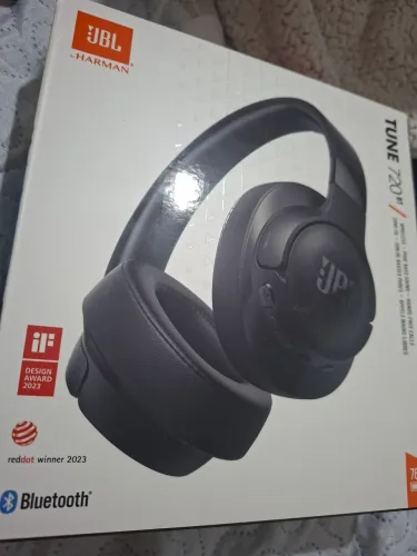 Fone de Ouvido JBL original On ear, Tune 720BT - Preto