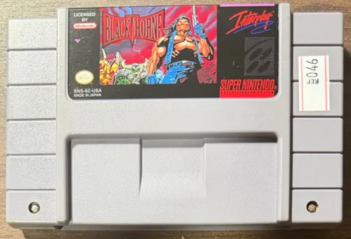 Blackthorne Original SNES Super Nintendo 046 - Relabel Frontal