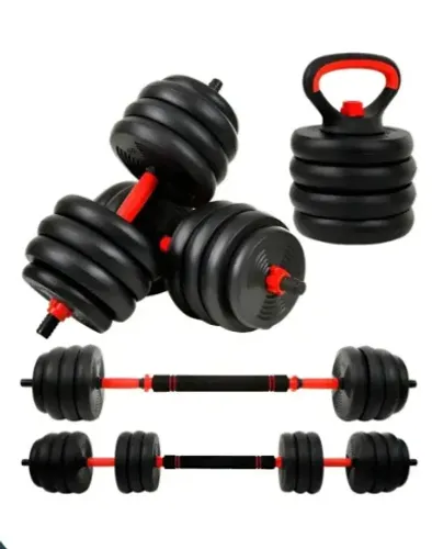 Halteres peso ajustável até 20kg musculação (kit)