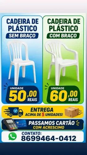 Cadeiras de Plastico