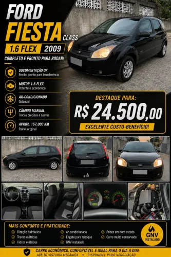 Ford Fiesta 1.6 8V Flex/class 1.6 8V Flex 5P 2009