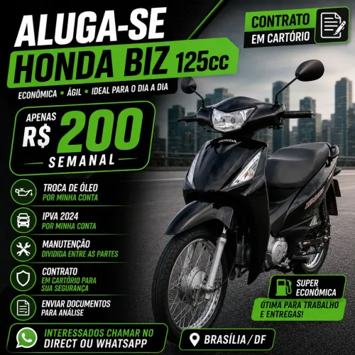 Aluguel Biz 125cc