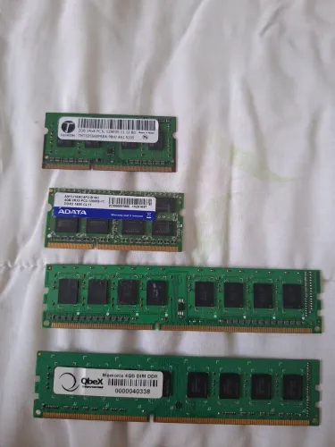 4 memória ram 2 pc e 2 notebook