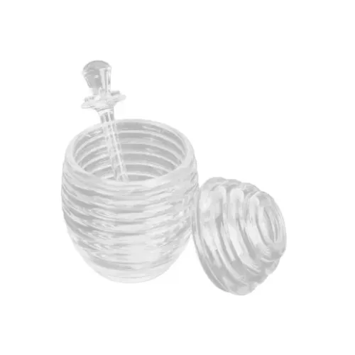 Recipiente para Mel de Acrílico - Meleira Colmeia 200 ml