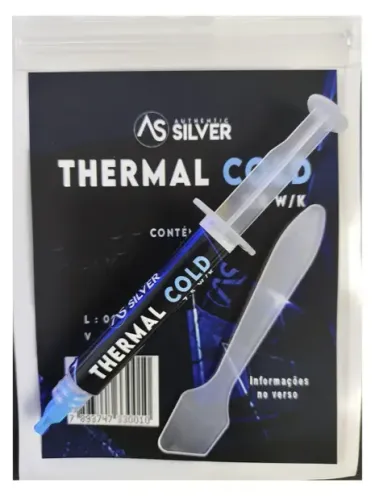 Pasta Termica Seringa 3.0g Thermal Cold 7.5w/k Authentic Silver