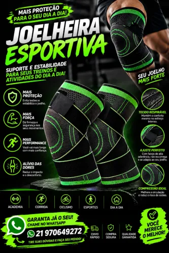 joelheira esprtiva e ortopédica - NOVO