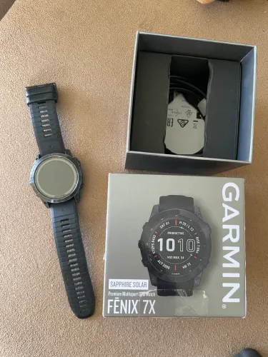 Relógio Garmin fênix 7x sapphire solar 
