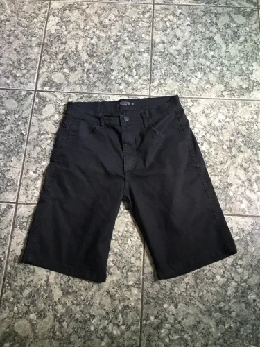 Bermuda Jeans Preta Masculina Mix Jeans