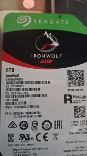HD Interno Seagate IronWolf 6TB para NAS - Excelente Estado