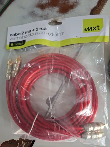Cabo Auxiliar Rca x Rca Blindado para som