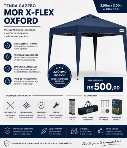 Tenda Gazebo MOR X-Flex Oxford