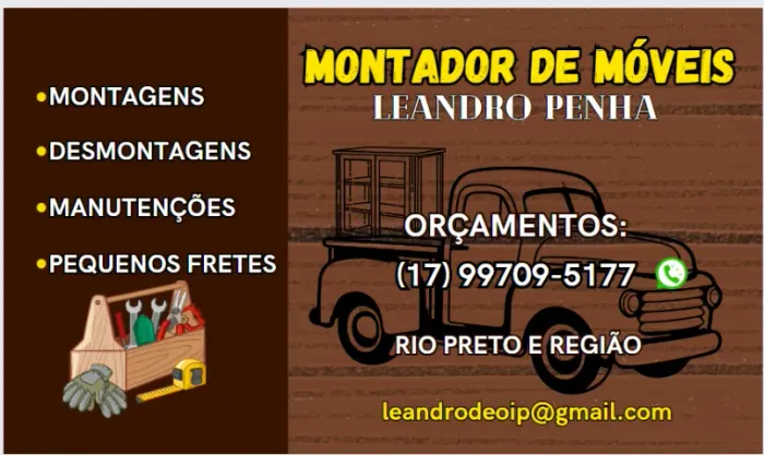 MONTADOR DE MÓVEIS E PEQUENOS FRETES