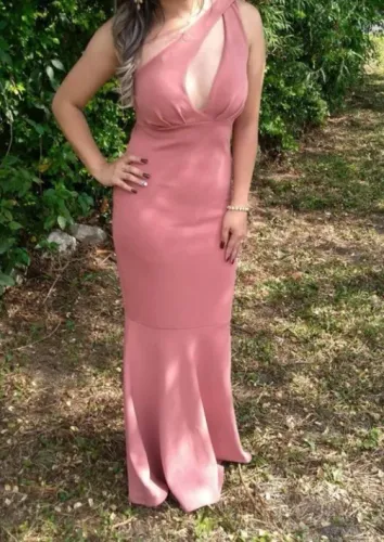 Vestido festa Rosa Antigo