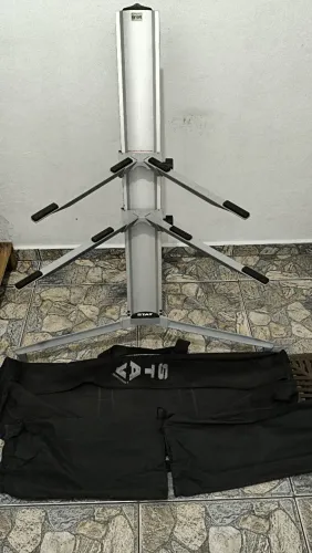 Pedestal duplo para teclado Stay 1300/2 alumínio
