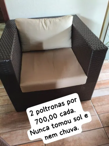2 Poltronas para área interna ou externa