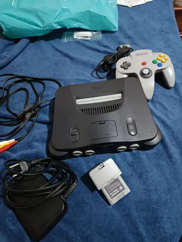 Nintendo 64 + Controle + Rumble pack