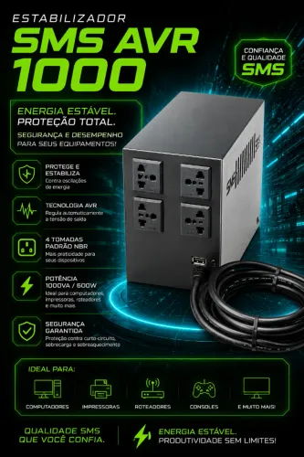 Estabilizador SMS AVR 1000